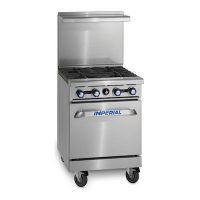 Imperial Commercial Gas Range With 4 Burner IR-4 - 155000 BTU/Hr