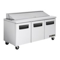 Blue Air Sandwich Prep Refrigerator BLPT72 - Three Door