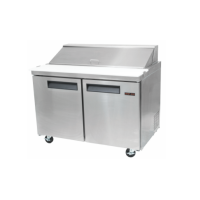 New Air Salad/Sandwich Prep Table NPT-060-SA - Two Door
