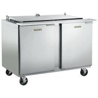 Traulsen Refrigerated Sandwich Prep Table UST7212LL-SB - Two Door