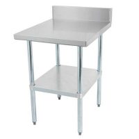 DSST-2460-BK Thorinox Stainless Steel Work Table With Backsplash DSST-2460-BK - 60"