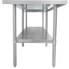 thorinox dsst-3084-ss stainless steel work table side view
