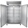 traulsen g20010 two section reach in refrigerator full door door open