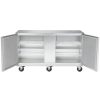 traulsen uht60lr-sb undercounter refrigerator hinged doors stainless steel back door open