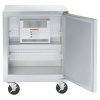 traulsen ult27r0-sb undercounter freezer hinged doors door open