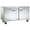 traulsen ult48lr undercounter freezer stainless steel back left side view