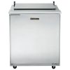 traulsen ust2709r-sb refrigerated sandwich prep table door closed