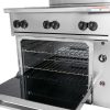 vulcan 36s-6bp commercial gas range with standard oven base oven